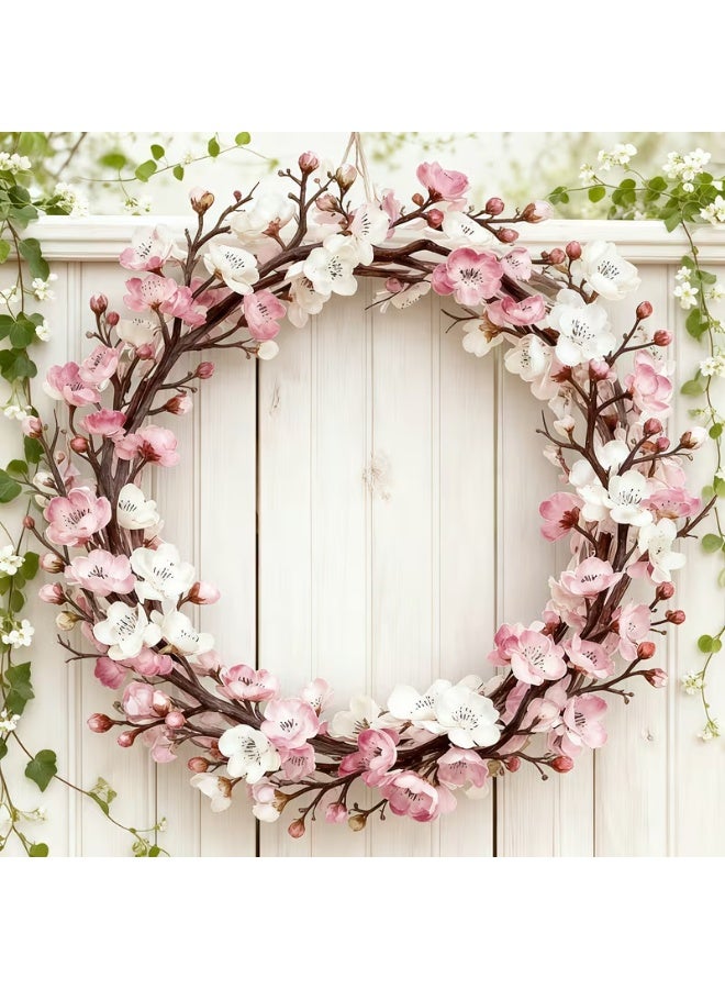 إيروريكس طقم 8 قطع من زهور البرقوق/الزهور الصناعية الواقعية مع فروع – إكليل زهور صناعي بطول 23.6 بوصة لتنسيق الريثات، حفلات الزفاف، الكريسماس، عيد الحب، والديكور الداخلي والخارجي طوال العام – تنسيقات زهور شتوية أنيقة وسهلة العناية - Image 4