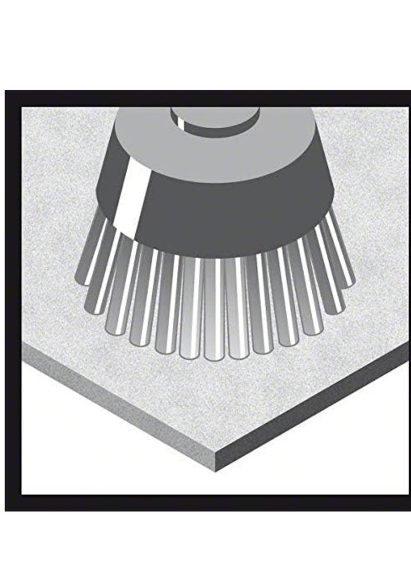 BOSCH Clean For Metal Wire Cup Brush Crimped Wire For Small And Large Angle Grinders With Locking Nut For Grinders Fits All M14 Angle Grinders - Image 3