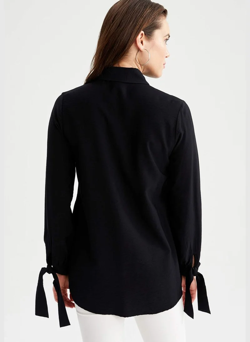 DeFacto Woman Relax Fit Woven Long Sleeve Woven Tunic