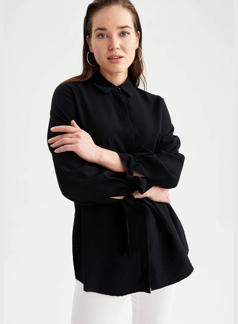 DeFacto Woman Relax Fit Woven Long Sleeve Woven Tunic