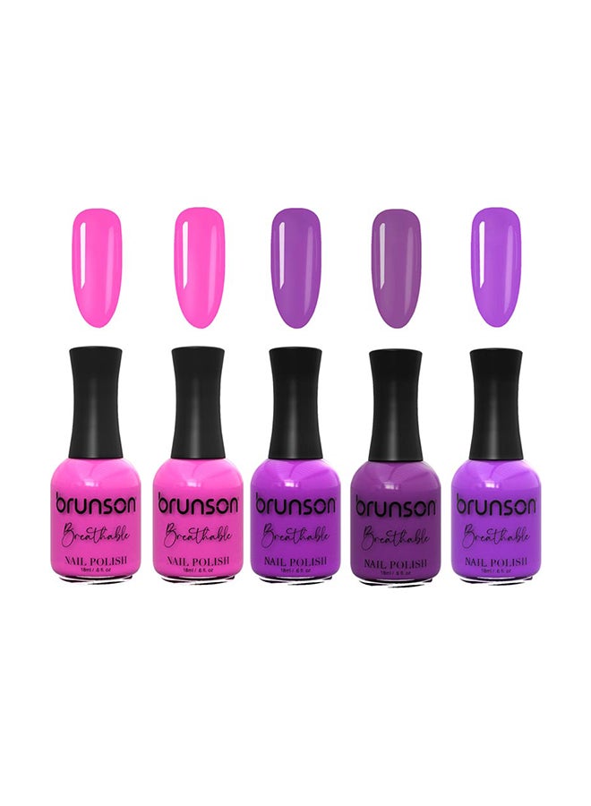 brunson Breathable Nail Polish Halal nail polish Wudu friendly Quick-Dry Vegan long lasting but easy peel off   18ml BAA