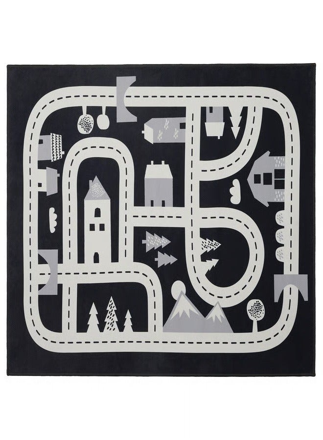 MARKKRYPARE Rug, dark grey, 74x100 cm  - Image 1
