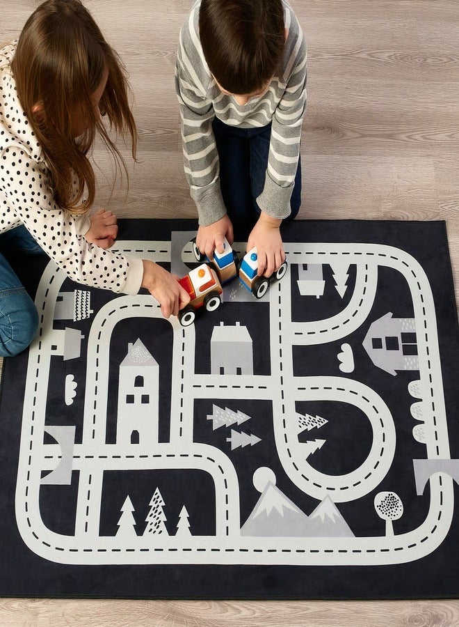 MARKKRYPARE Rug, dark grey, 74x100 cm  - Image 4