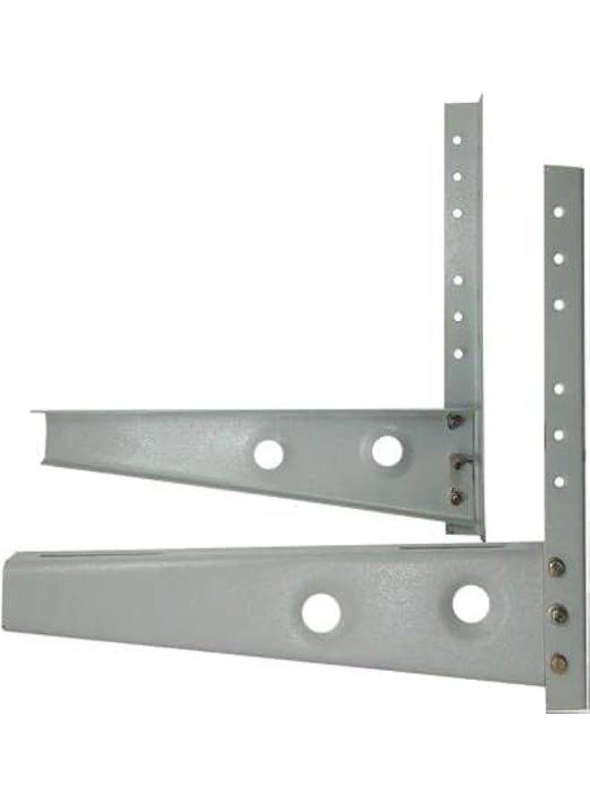 سكيل تك حامل حائطي لمكيف الهواء الخارجي لوحدات تكييف الهواء من 2 إلى 3 أطنان، مقاس الحامل 550×550، أقصى حمولة 150 كجم - حامل مكيف هواء شديد التحمل باللون الأبيض - Image 3