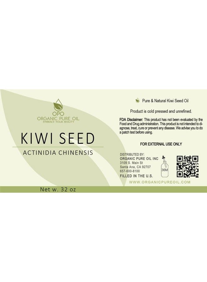 CYOIDAI Kiwi Seed Oil - 32 oz - 100% Pure, All Natural, Cold Pressed, Unrefined, Premium Therapeutic Grade Kiwi Oil Perfect for Hair, Skin, Scalp, Body Care Moisturizer - Image 2
