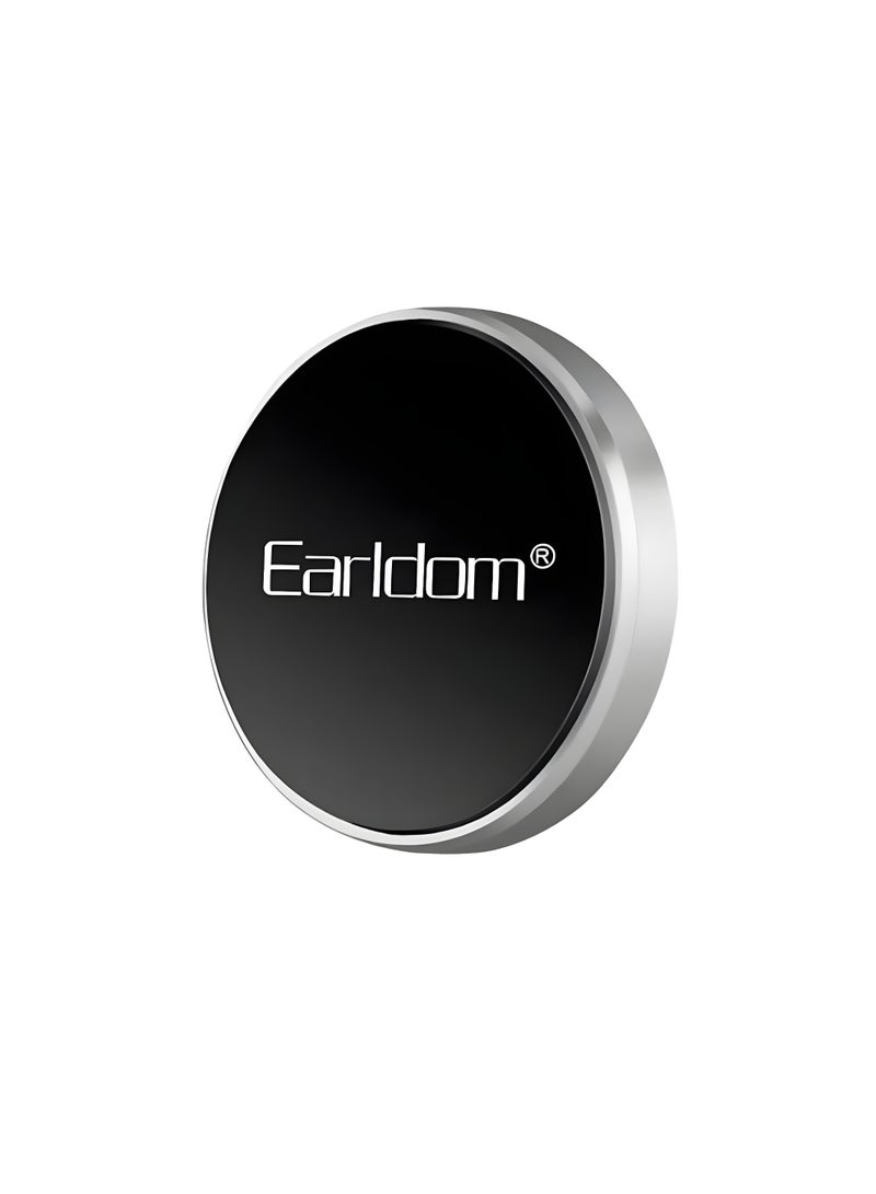 Earldom ET-EH92 Magnetic Car Phone Holder – Secure and strong grip – Compatible with all phones – Easy and quick installation – Silver color - Image 1