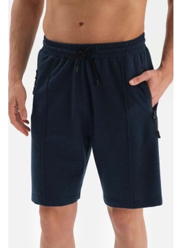 dagi Navy Blue Double Yarn Pocket Shorts  - Image 5