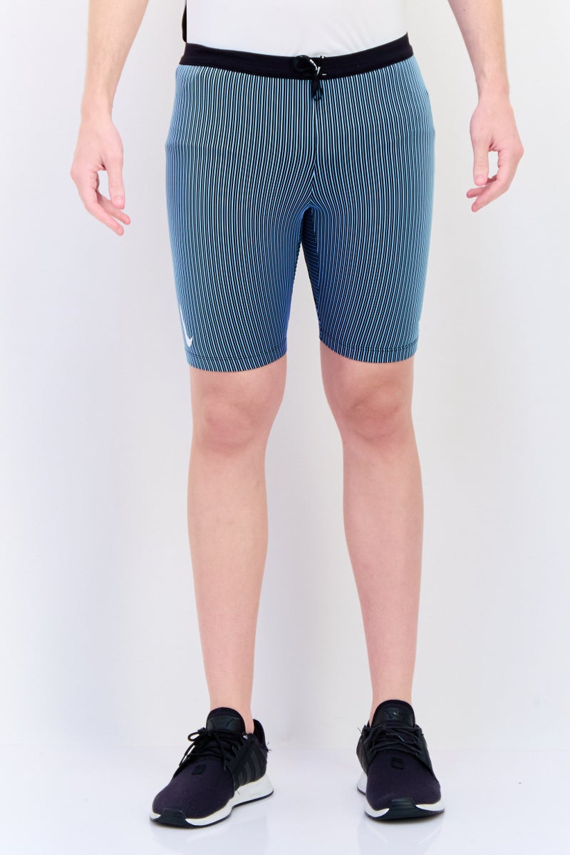 Nike Men Tight Fit Brand Logo Training Shorts, Stripe  - Image 1