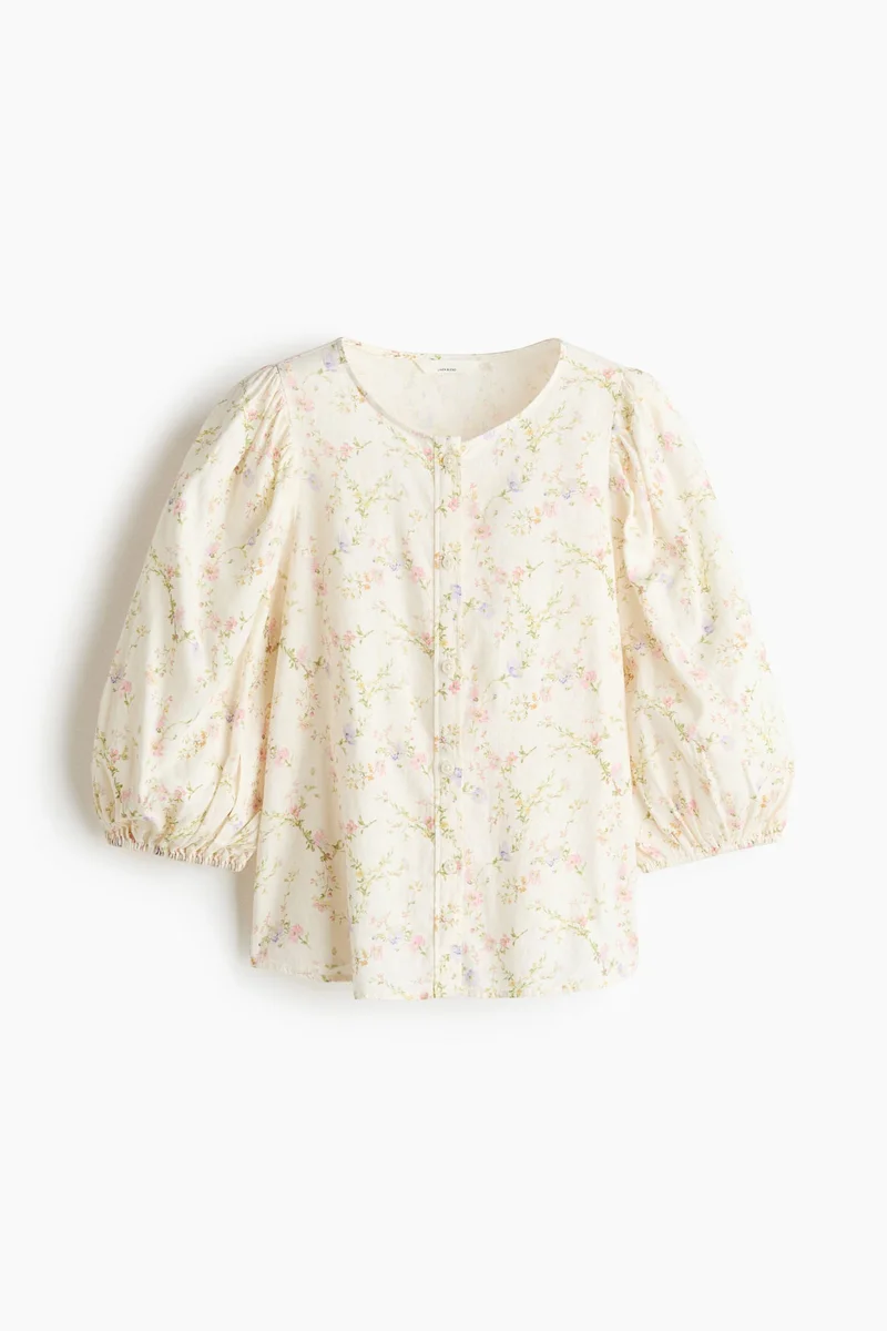 H&M Linen-blend blouse