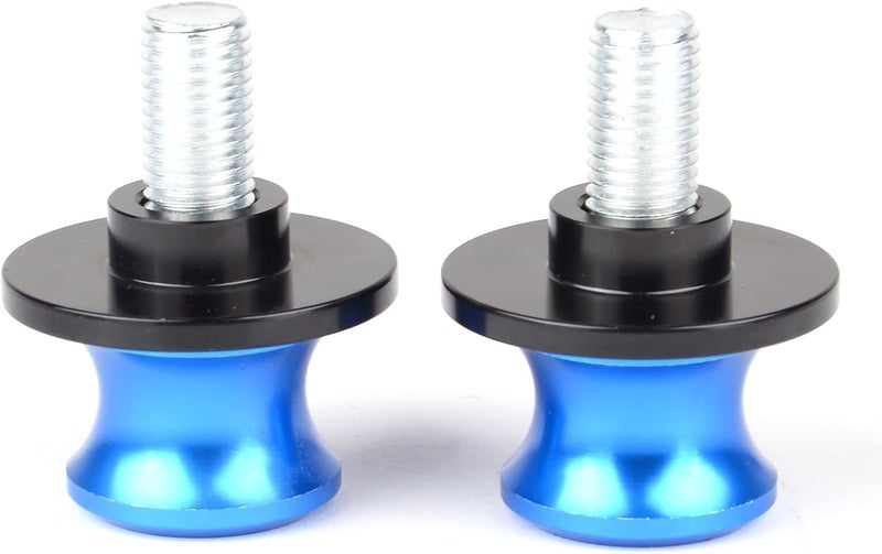 Goldfire 2pcs 10MM M10 X1.25 Motorcycle Swing arm Sliders Spools CNC Swing Arm Stand Screw for FZR 1000/600R/400 for Kawasaki Z750 /Z750S/ Z750R /ER-6F /ER-6N /Duke 125/200/390 (Blue) - Image 5