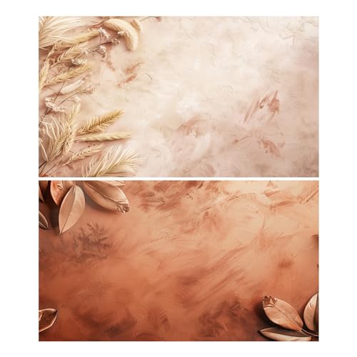 HomeArt Sheet 2 in 1 Product Photography Backdrop 3D Flat Lay Tabletop Double-Sided 20x29 Photo Background PVC Wrinkle Free for Small Products Food, Cosmetics Shoot (Combo 15) - Image 1
