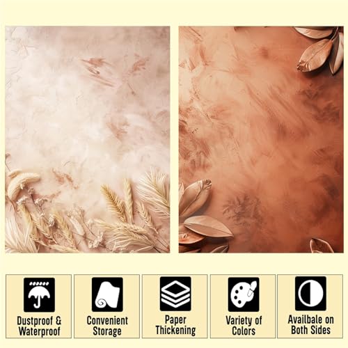 HomeArt Sheet 2 in 1 Product Photography Backdrop 3D Flat Lay Tabletop Double-Sided 20x29 Photo Background PVC Wrinkle Free for Small Products Food, Cosmetics Shoot (Combo 15) - Image 3