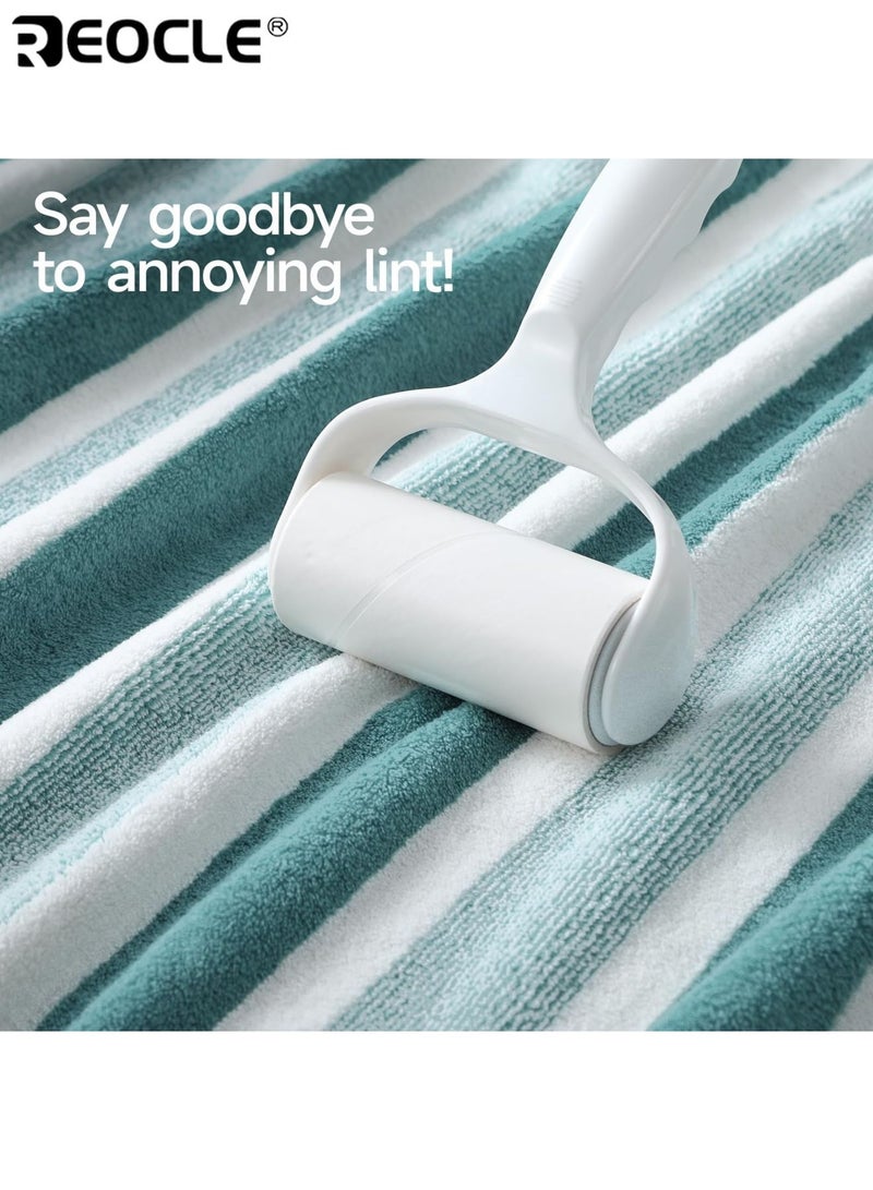 ريوكل طقم منشفة فائقة الامتصاص سريعة الجفاف منشفة استحمام مريحة منشفة حمام منشفة يد قابلة للغسل بالغسالة ناعمة مخمل المرجان مثالية للمنزل الفنادق المنتجعات الصالونات ٢٧.٦ في ٥٥.١ ١٣.٨ في ٢٩.٥ بوصة - Image 2