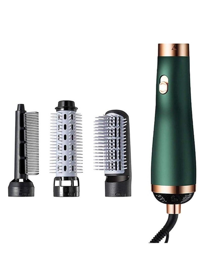 Generic Hair Dryer Brush, 750W Blower Brush 3 in 1 Hair Dryer Brush Portable Hair Dryer Volumizer Hot Air Brush Comb Straightener Curling Iron with 3 Comb Heads  - Image 2