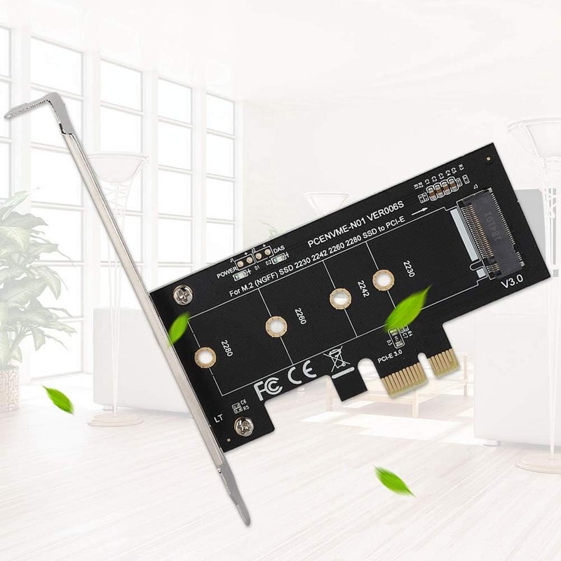 كلاراكو بطاقة توسعة PCI E إلى M.2 لمحركات الأقراص الصلبة Samsung M2 NGFF 2230 2242 2260 2280 NVME، محول موصل بطاقة PCI E مع حاجز معدني لأنظمة Windows وLinux - Image 4