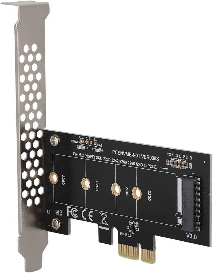 كلاراكو بطاقة توسعة PCI E إلى M.2 لمحركات الأقراص الصلبة Samsung M2 NGFF 2230 2242 2260 2280 NVME، محول موصل بطاقة PCI E مع حاجز معدني لأنظمة Windows وLinux - Image 1