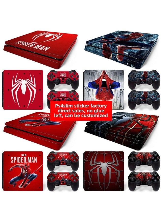 general Ps4 Slim Film Ps4 Slim Thin Machine Sticker Ps4 Slim Body Sticker Ps4 Slim Spider-Man Film-Color:TN-PS4Slim-6237 - Image 2