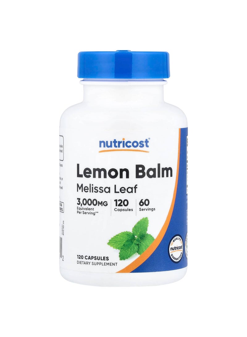 Lemon Balm, 120 Capsules (150 mg per Capsule)