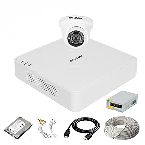 HIKVISION 4 Channal Turbo HD DVR 1080p 1Pcs,Indoor Camera 2 MP 1Pcs,500 GB Hard Disk,Full Combo Set Wired White - Image 5