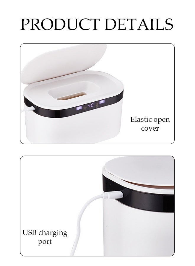DUNISO Baby Wipe Warmer，Baby Wet Wipes Dispenser，Thermostat Baby Wipe Heater，Convenient to Carry，Energy-efficient，for Travel Family Outdoor - Image 3