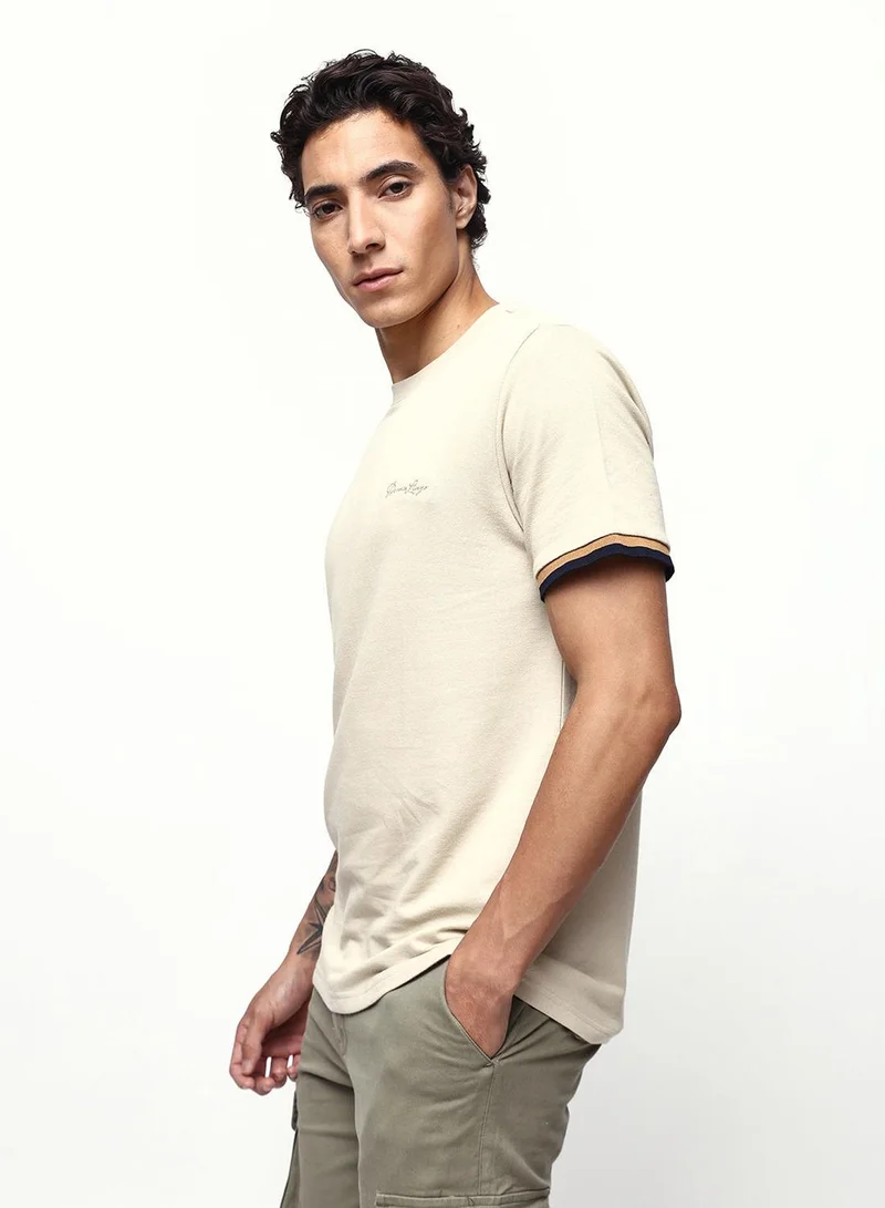 Dennis Lingo Men's Putty 100% Cotton Relaxed T-Shirt