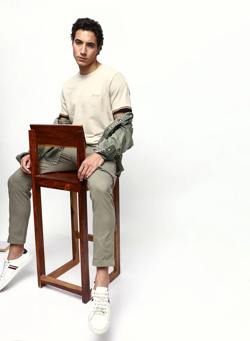 Dennis Lingo Men's Putty 100% Cotton Relaxed T-Shirt