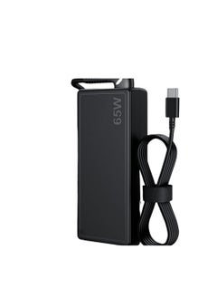 Generic 65W USB-C Laptop Charger – Universal Power Adapter for Lenovo, HP, Dell, ASUS, Acer – Black (No Logo) 