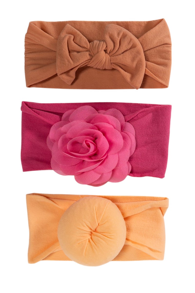 بمبىمىشى بامبيميتشي - توربان آيا لطيف للأطفال - وردي، برتقالي، أصفر خردلي