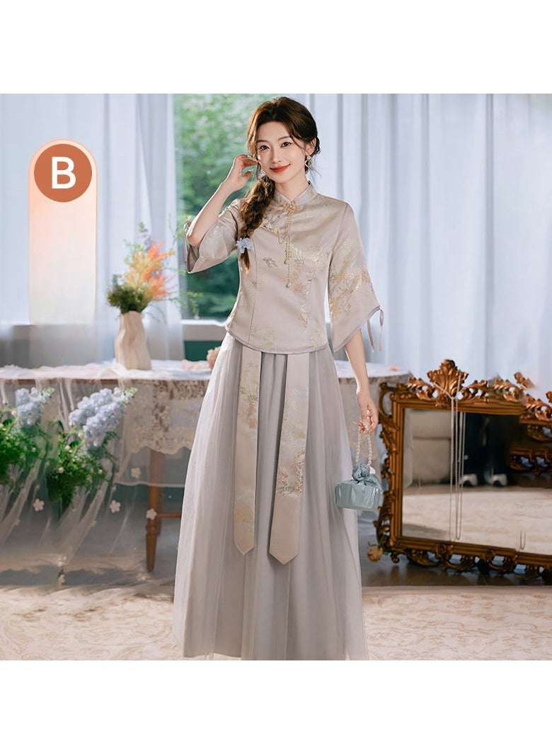 KUYING New Fashionable and Elegant Bridesmaid Dress  - Image 1