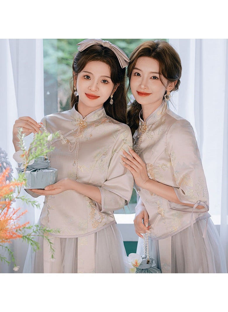 KUYING New Fashionable and Elegant Bridesmaid Dress  - Image 3