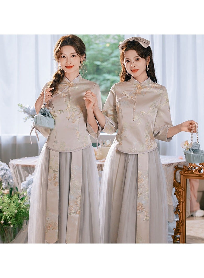 KUYING New Fashionable and Elegant Bridesmaid Dress  - Image 5
