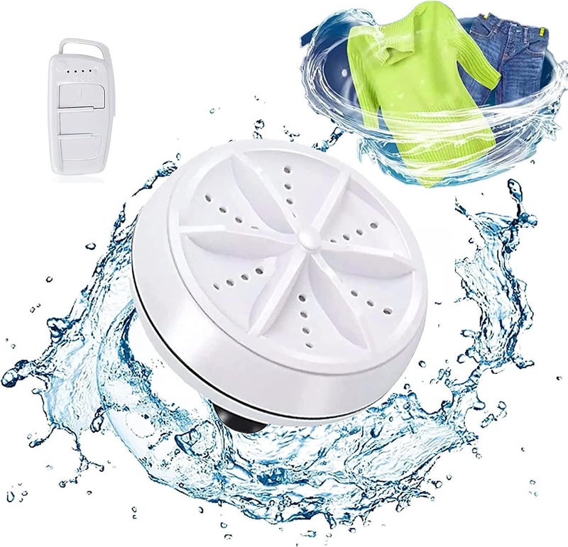 Spaceshoop Katakeet Store Portable Mini Washing Machine Ultrasonic Disinfection Turbo Purification - Portable Mini Turbo Washing Machine by Katakeet Shop- - Image 1