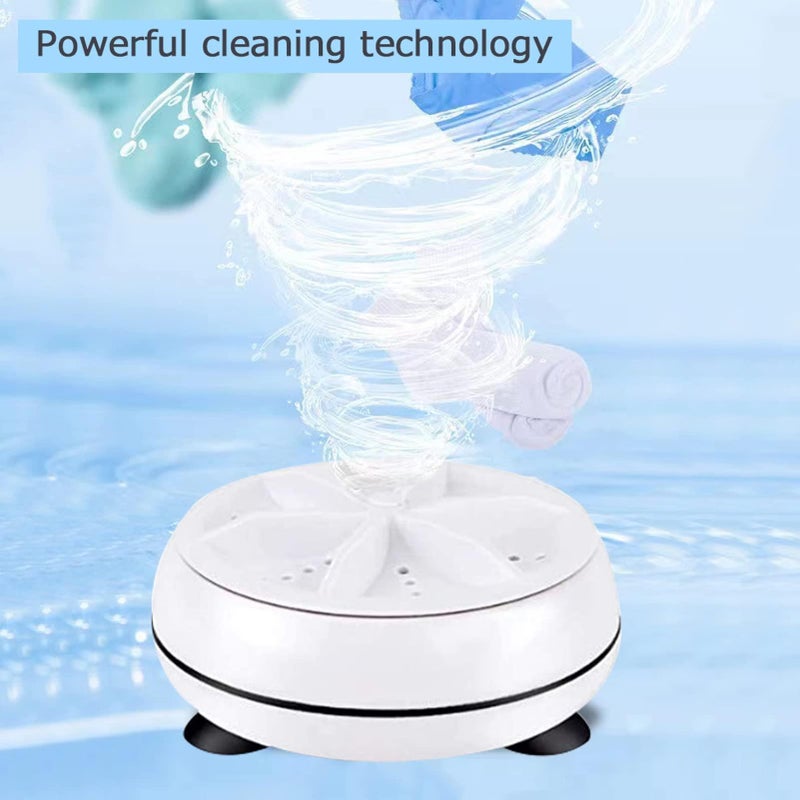 Spaceshoop Katakeet Store Portable Mini Washing Machine Ultrasonic Disinfection Turbo Purification - Portable Mini Turbo Washing Machine by Katakeet Shop- - Image 3