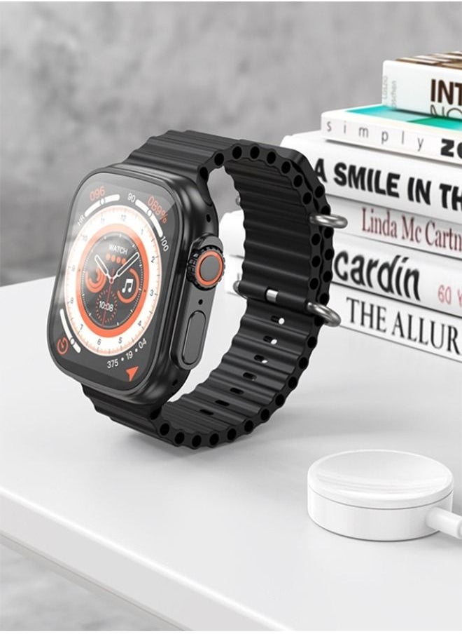 Hoco - HOCO Y12 Ultra Bluetooth 5.0 Call Smart Watch Sports Fitness Tracker IP67 Waterproof Smartwatch HD Large Screen Heart Rate Monitor - Image 1