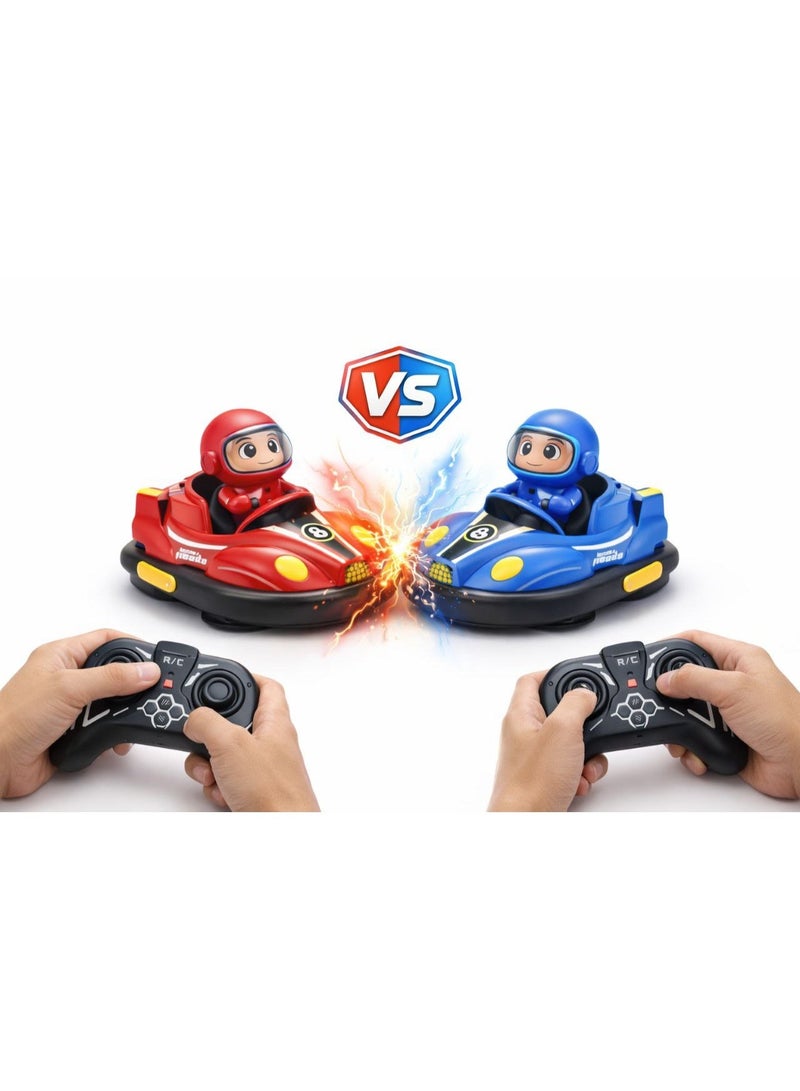 RC Bumper Car Battle Toy Set, 2 Remote Control Cars with 2 Controllers, 360° Spin & Drift Collision Vehicles, Two-Player Head-to-Head Game for Home & Party, Gift for Kids - Image 1