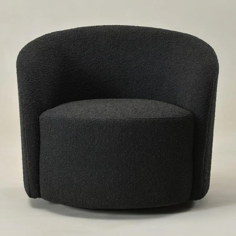Comfynest BouclÃ© Swivel Barrel Chair - Image 5