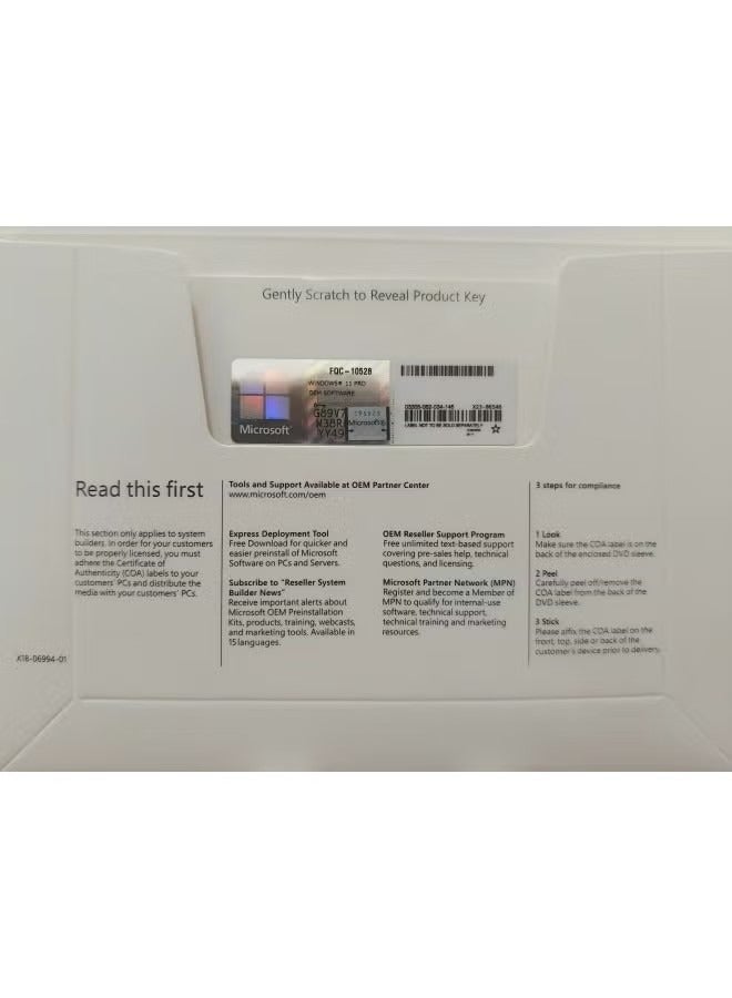 Windows One complete 64-bit OEI DVD of Microsoft Windows 11 Pro (including the original activation key) - Image 2