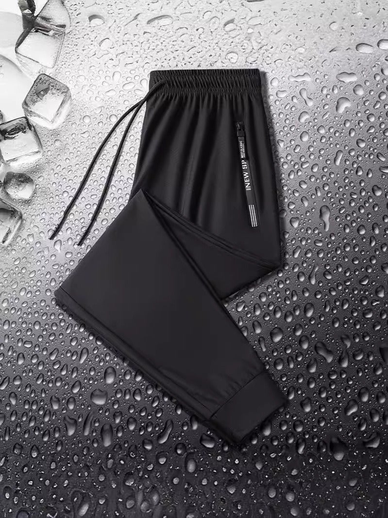 Qi Ta Men's & Women's Quick-Dry Straight Leg Pants – Summer Casual Sports Trousers with High Stretch - Image 1