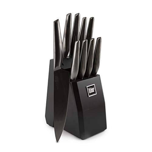 Cambridge Silversmiths Robert Irvine 10Piece Hollow Handle Cutlery Block in Black