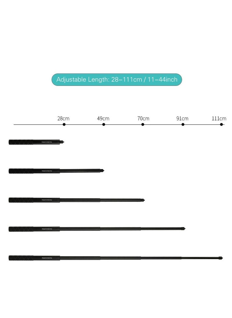 120CM Invisible Selfie Stick for Insta360 X5 X4 X3/ONE X2/ONER ONE X/ONE RS Camera Length Adjustable Extension Rod Extendable Stick Can be Mounted on Time Bundle Accessories