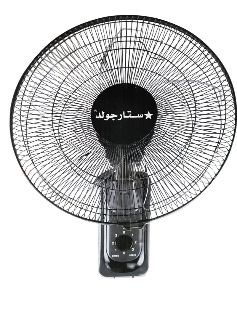 ستارجولد مروحة جدارية إلكترونية قابلة للتثبيت بالحائط بقطر 16 بوصة وقوة 70 واط