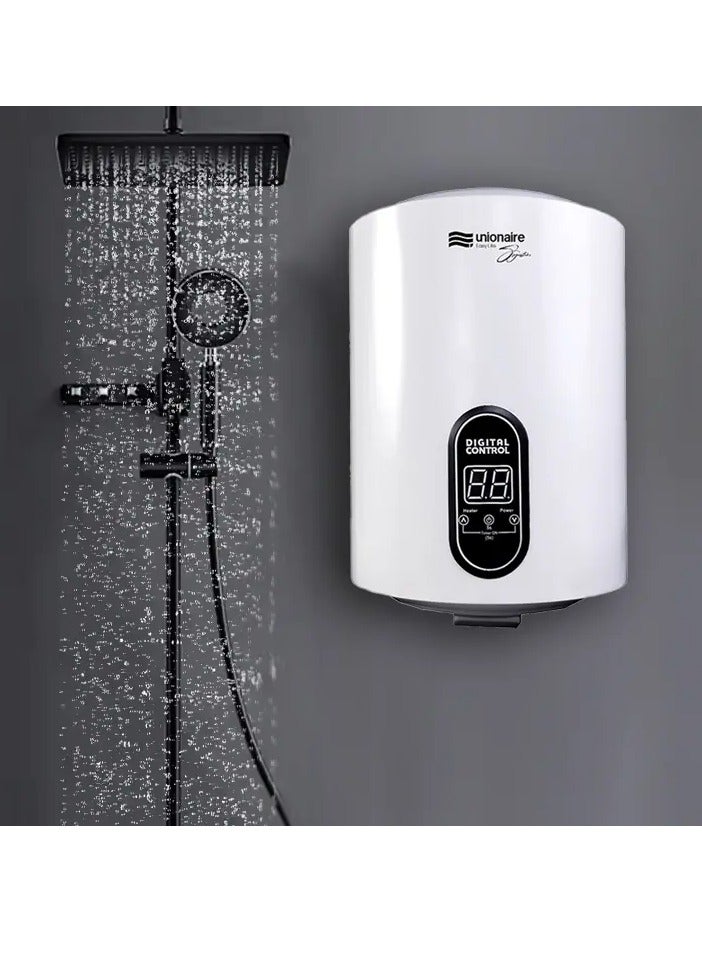 يونيون إير سخان مياه كهرباء يونيون اير سيجنتشر ديجيتال،كنترول 50 لتر، ابيض – EWH50C310VPR3 - Image 2