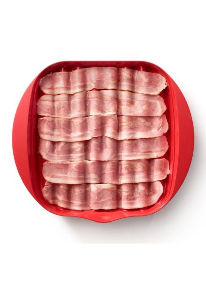 Lekue Microwave Bacon Cooker -Red - Image 3