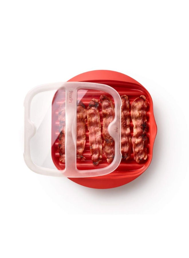 Lekue Microwave Bacon Cooker -Red - Image 2