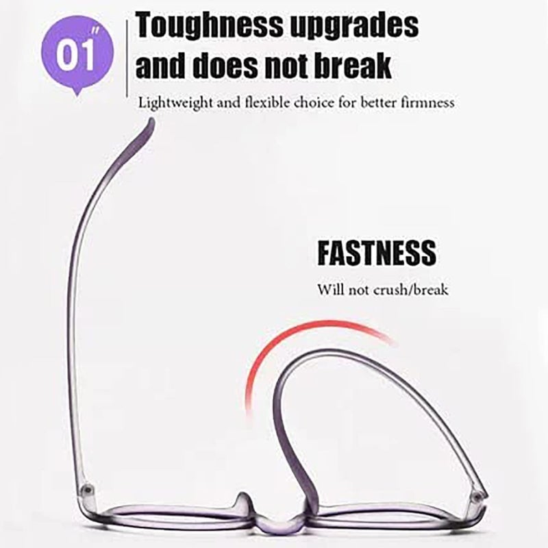 klarako Anti-Blue Light Anti-Fatigue Youthful Eyeglass, Anti Blue Light Anti Fatigue Youthful Eyeglass (Purple+Red,100) - Image 2
