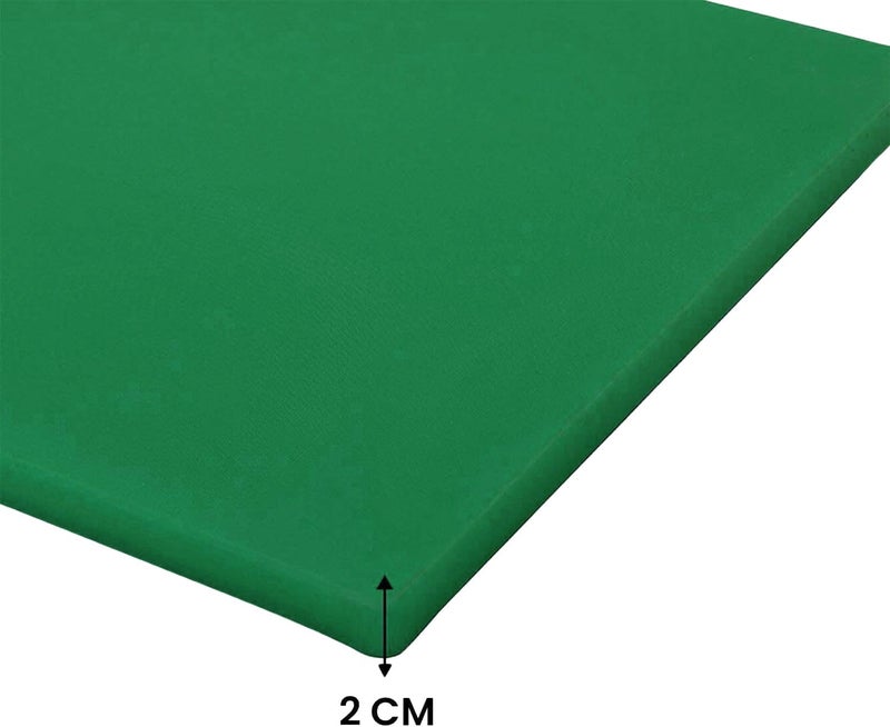 Chef Inox Professional Heavy Duty High-Density Polyethylene Cutting Board - 60 x 40 x 2cm Green - Image 2