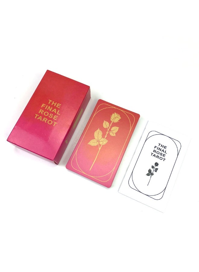NIBEMINENT The last Rose Tarot card paper handmade card game - Image 1