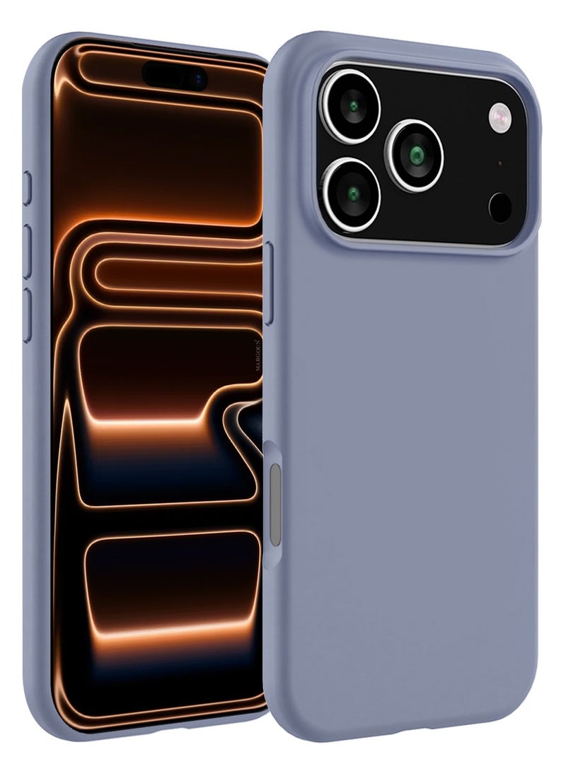 CATANES 2 Packs Silicone Protective Phone Case for iPhone 17 Pro - Soft Anti-Scratch Microfiber Lining Ultra Slim Drop Protection Phone Cover with 3D Screen Protector - Pastel Purple - Image 2