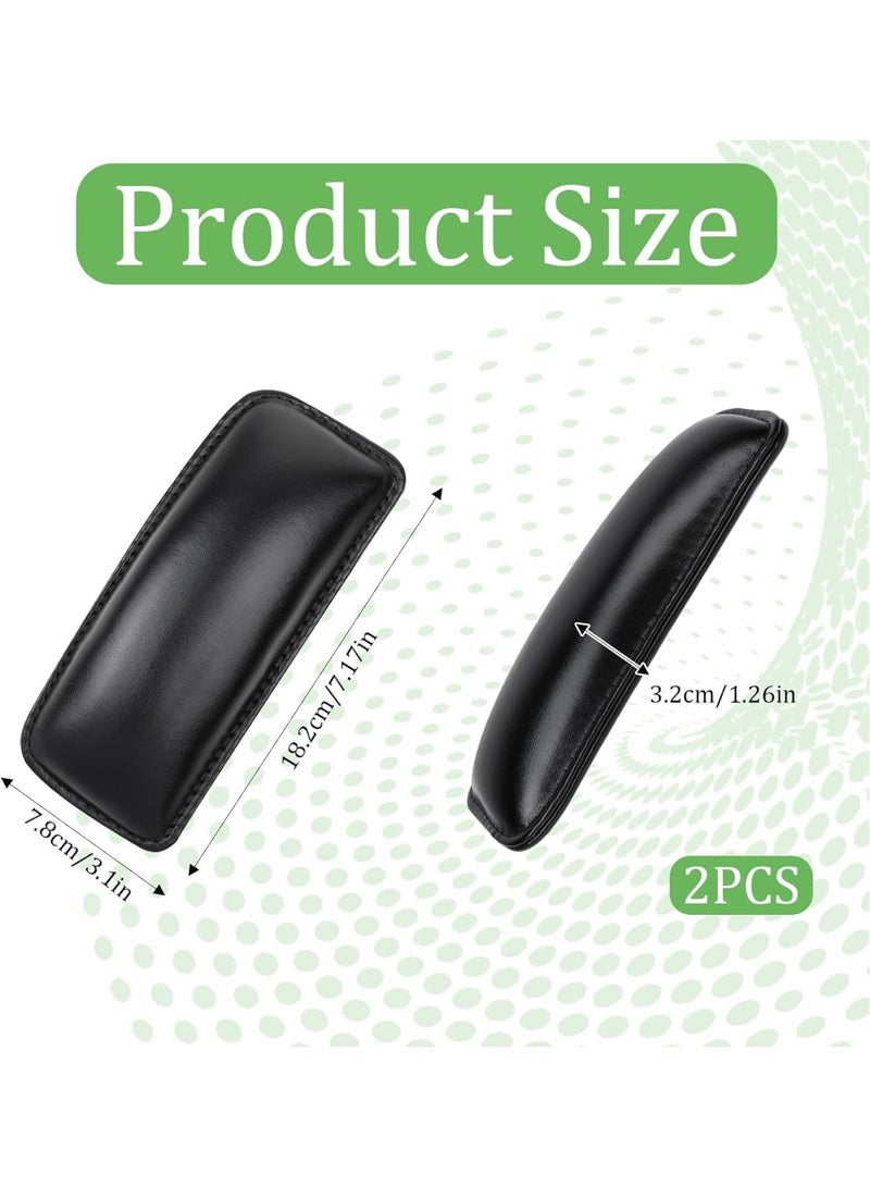 Knee Leg Elbow Cushion Pad for Car Center Console, 2 Pack Soft Leather Car Armrest Pillow Thigh Support Comfort Pillow Black Door Armrest Elbow Pillow Auto Interior Accessories for Pain Relief - Image 2