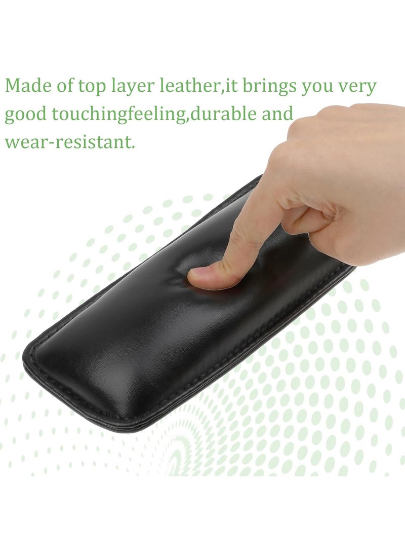 Knee Leg Elbow Cushion Pad for Car Center Console, 2 Pack Soft Leather Car Armrest Pillow Thigh Support Comfort Pillow Black Door Armrest Elbow Pillow Auto Interior Accessories for Pain Relief - Image 3